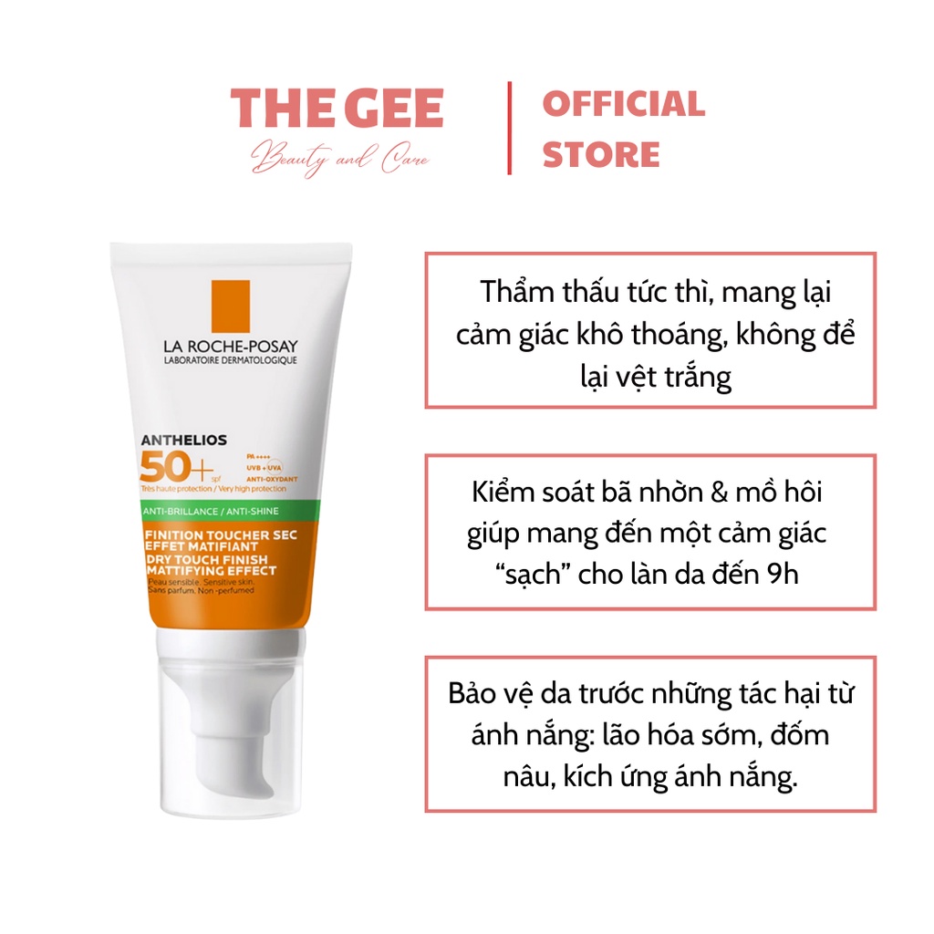 Kem chống nắng La Roche Posay không cồn không hương liệu, da dầu