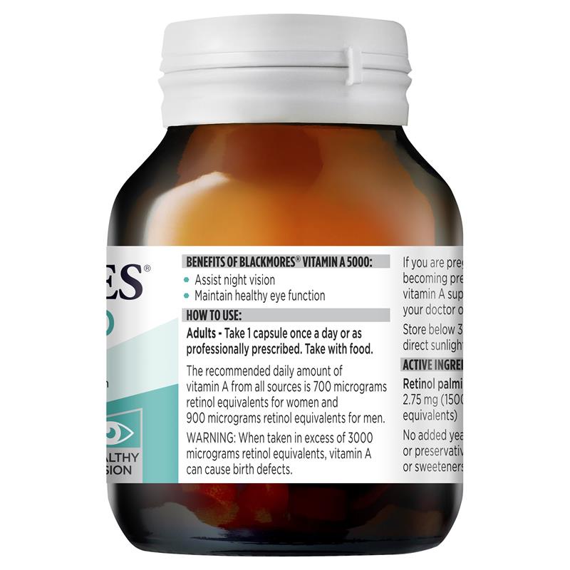 🌻  Viên uống Blackmores Vitamin A 5000IU Eye Care 150 viên, bổ sung vitamin A, bổ mắt chăm sóc sức khỏe thị lực