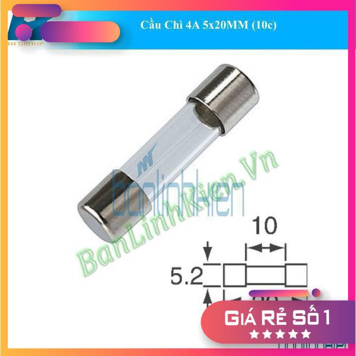 Cầu Chì Ống 5x20MM Các Loại ( Túi 10 cái)