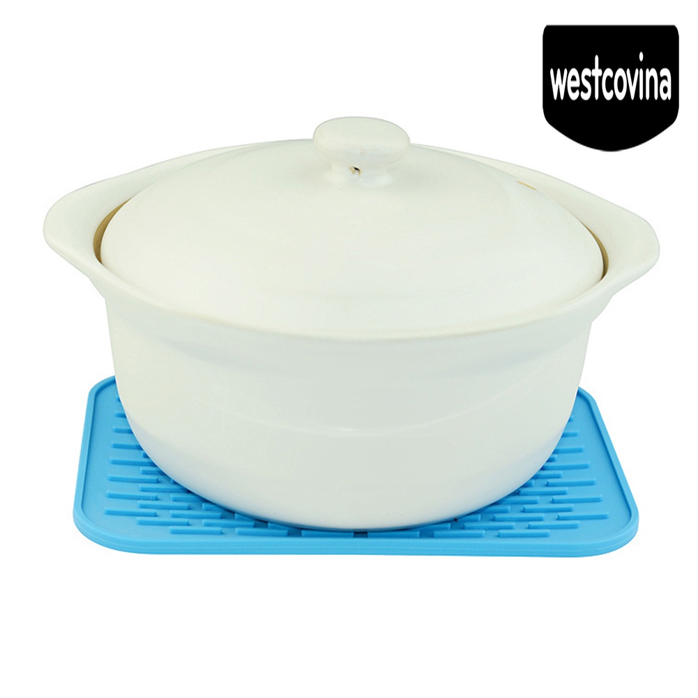 [Hot]☀ Tấm Lót Nồi Bằng Silicon Cách Nhiệt Chống Trượt Hình Vuông Màu Sắc Tươi Sáng