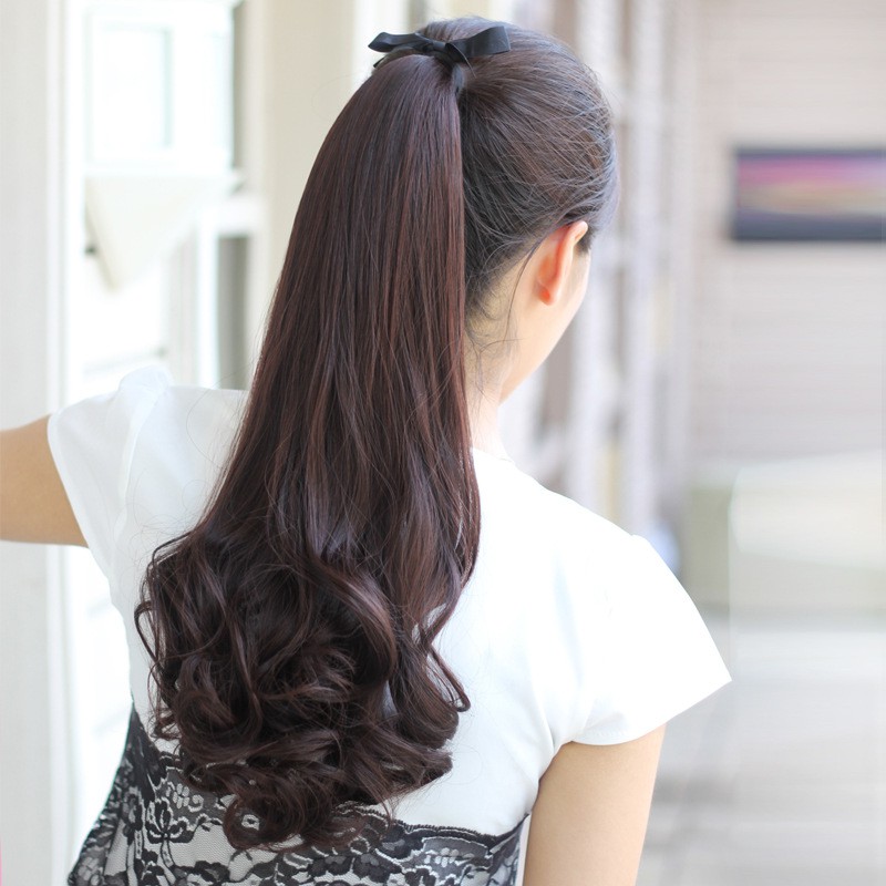 Tóc Giả Cột Xoăn Đuôi Hàn Quốc Cao Cấp (kèm video ảnh thật)