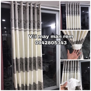 vải gấm thô may rèm màn (vải chưa may)