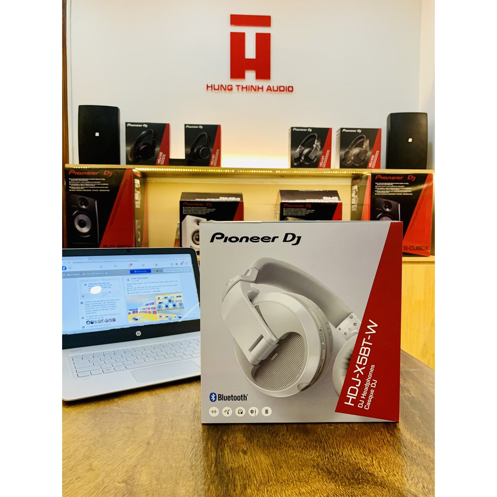 Tai nge kiểm âm Bluetooth PIONEER DJ HDJ-X5BT-W White