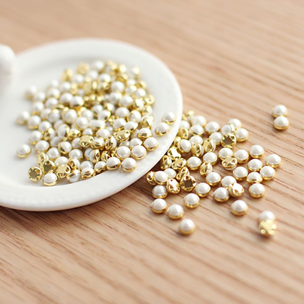 Set 50 bút ngọc trai giả mini dễ thương để trang trí quần áo búp bê