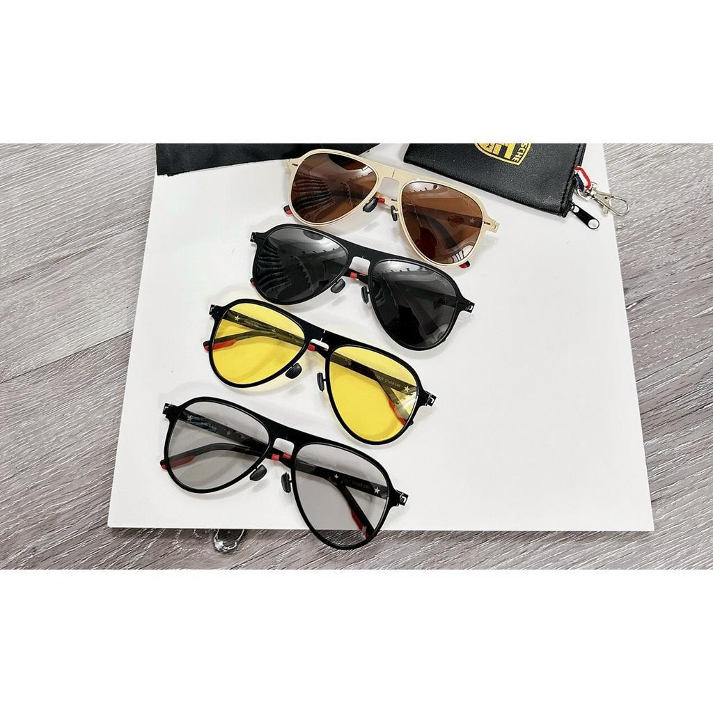 Mắt kính mát thời trang unisex xịn xò full box - KÍNH MẮT RÂM MÁT THỜI TRANG