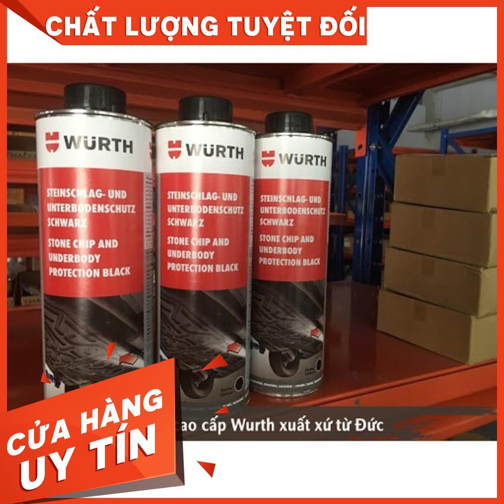 [ 5 CHAI]  Sơn phủ gầm Ô Tô Su Non WURTH sản xuất theo công nghệ Đức 1000 ml