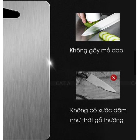 Thớt Inox 304 Kháng khuẩn,rã đông,cường lực,chống ẩm mốc,rỉ sét