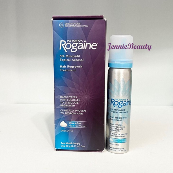 [Hàng Mỹ] Thuốc mọc tóc dạng bọt cho phụ nữ Women’s Rogaine Foam 5% Minoxidil Topical Aerosol Hair Regrowth Treatment