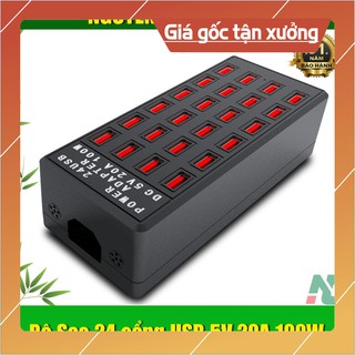 Ổ sạc 24 cổng usb 3.5v-20a 100w cho điện thoại, máy tính bảng - bảo hành 1 đổi 1