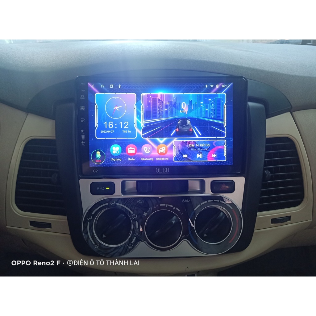 Màn android ô tô OLED C2 , Vietmaps S1, Navitel, Google maps. Tìm kiếm giọng nói OLED bản quyền