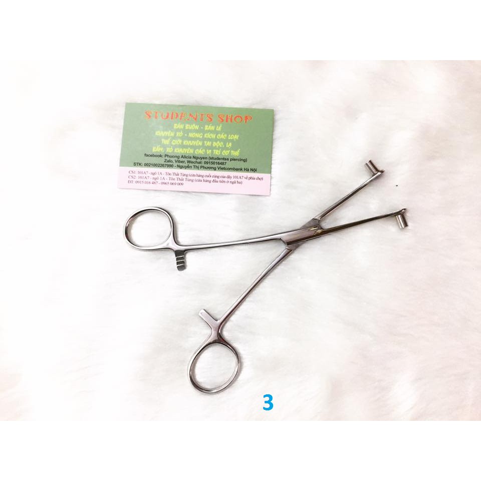 Kẹp xỏ khuyên -Dụng cụ xỏng-Studentss Pierci