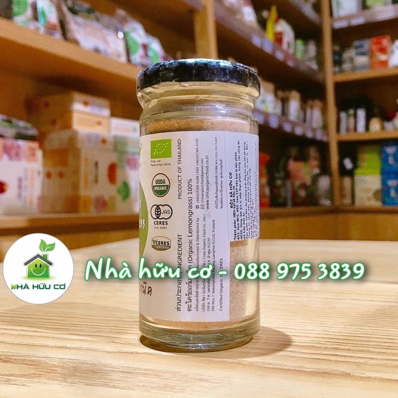 Bột sả hữu cơ Lumlum 30g - Organic Lemongrass Powder - Date: 23/9/2022 - Nhà Hữu Cơ