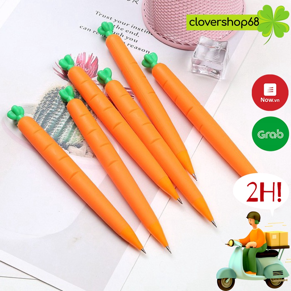 Bút Chì Bấm/ Bút Chì Kim Cà Rốt Độc Đáo Siêu Đáng Yêu  🍀 Clovershop68 🍀