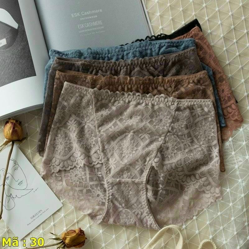 Sỉ 10 Quần Lót Nữ Ren Phom To Bigsize Cho Người Béo 989 size &lt; 57kg