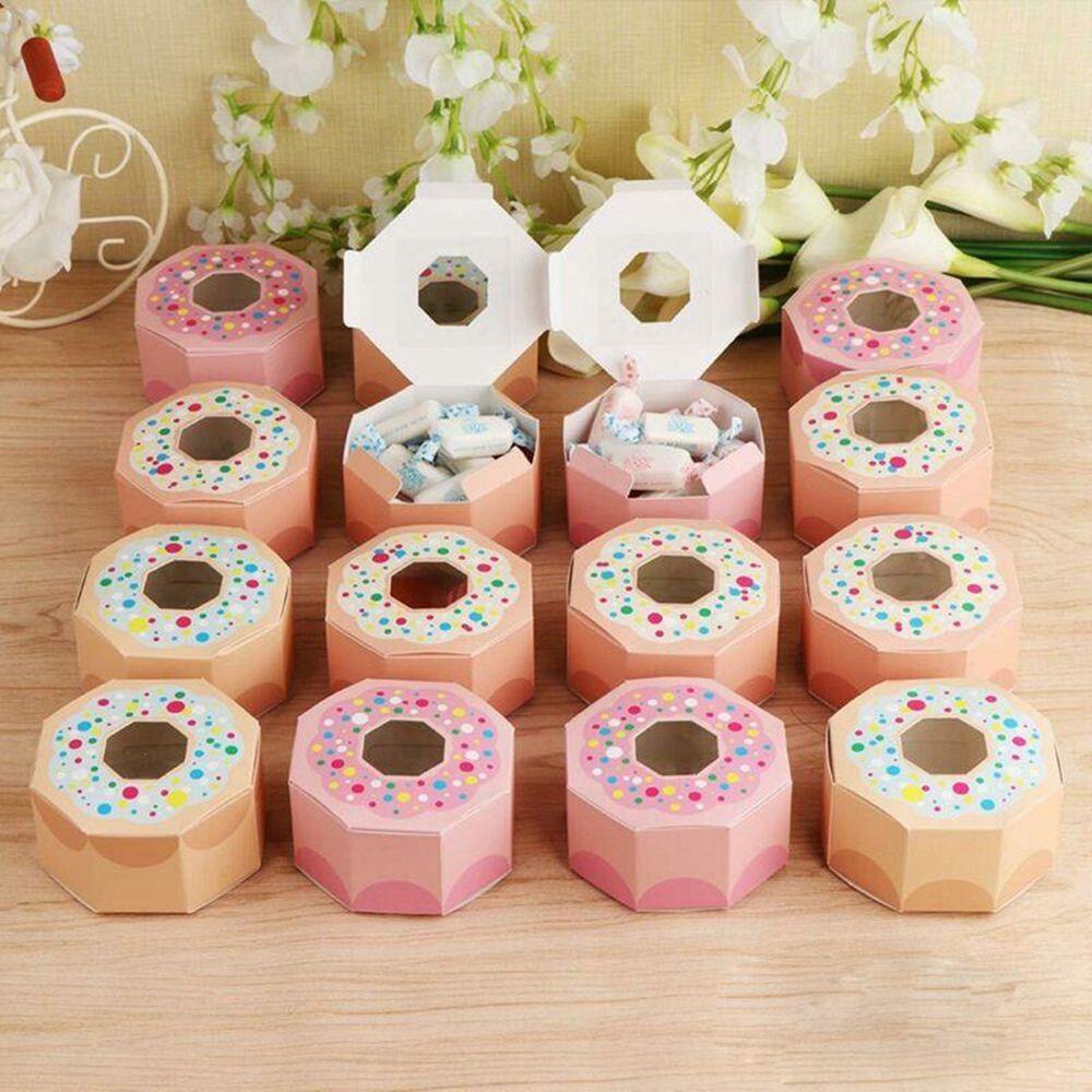 Set 20 Hộp Giấy Đựng Kẹo Sô Cô La Trang Trí Tiệc Cưới