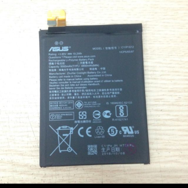 Pin Asus Zenfone 4 Max Pro ZC554KL, X00LD dung lượng 5000mAh có bảo hành
