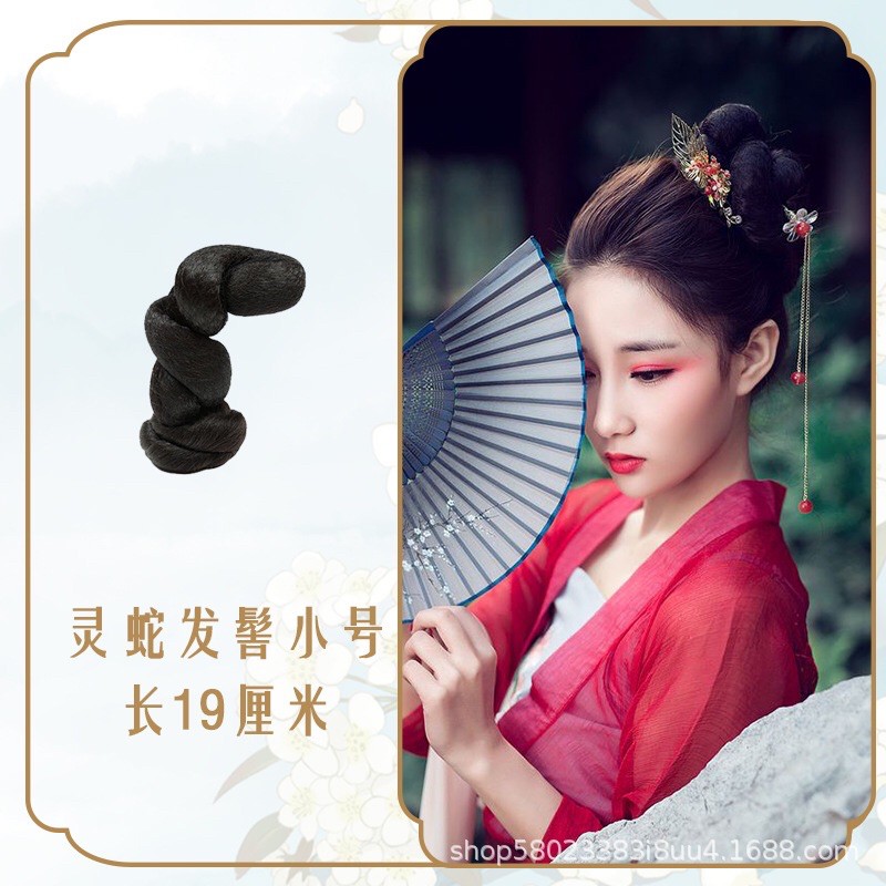 Búi xoắn dáng đứng cổ trang