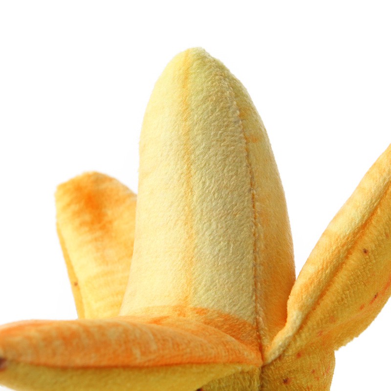 Móc Khóa Hình Chuối Nhồi Bông Mềm Mại Dễ Thương