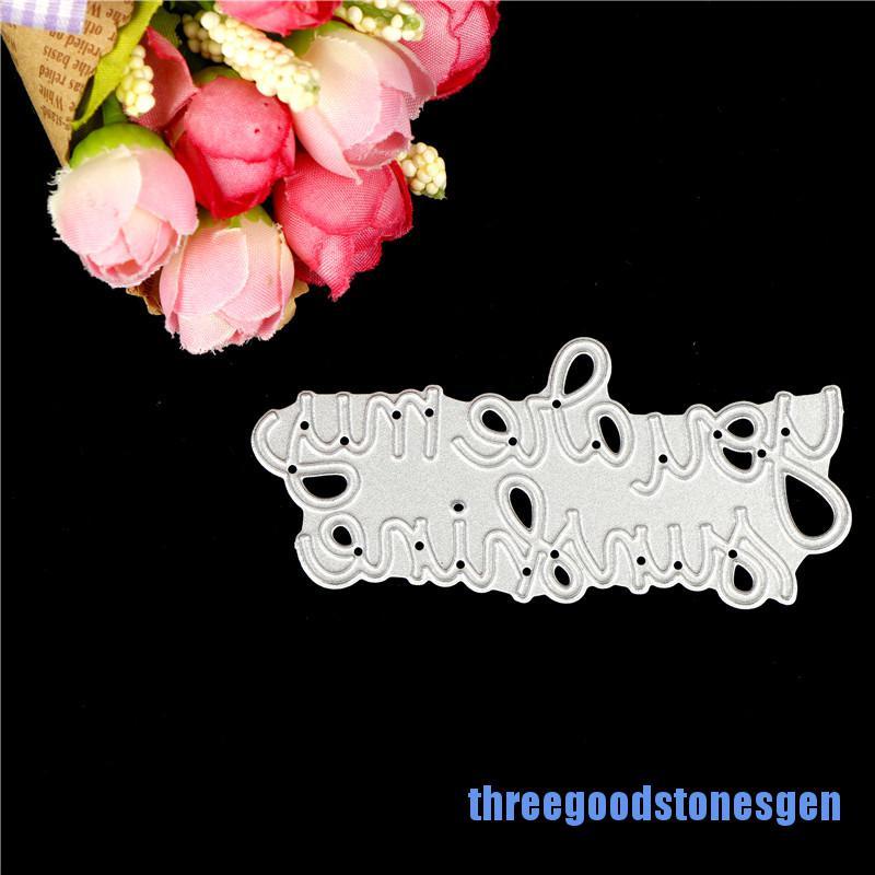 [threegoodstonesgen 0609] Words You are my sunshine metal Cutting Dies Stencils For Card Craft Decor