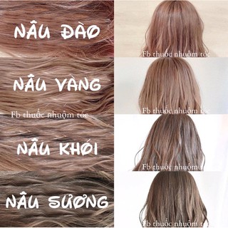 Combo thuốc nhuộm tóc màu nâu vàng