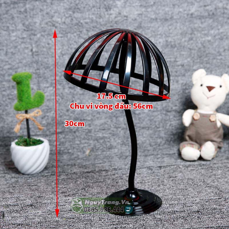 Kệ treo mũ người lớn - Kệ trưng bày mũ nón tại cửa hàng, shop | Manocanh đầu đội mũ