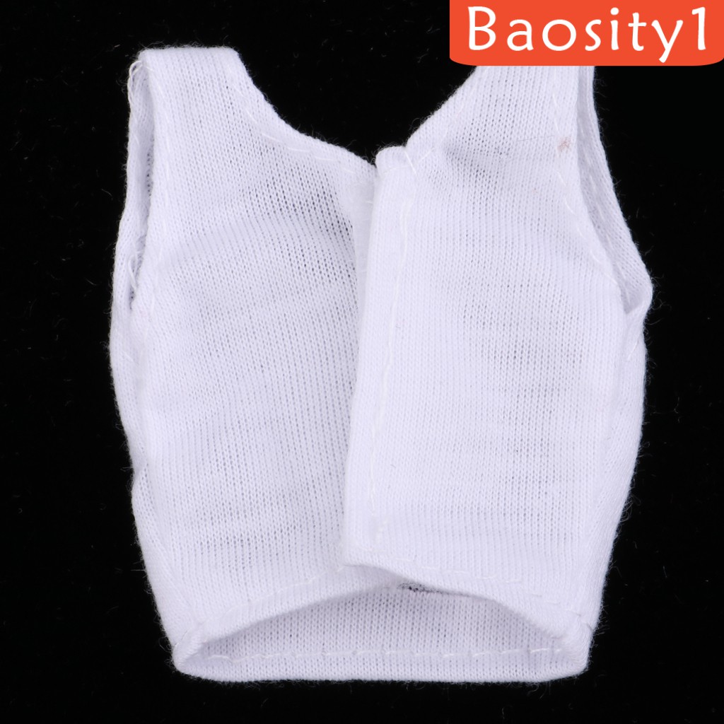 Bộ quần áo hai mảnh gồm áo ba lỗ và quần thời trang đơn giản dành cho búp bê 30cm