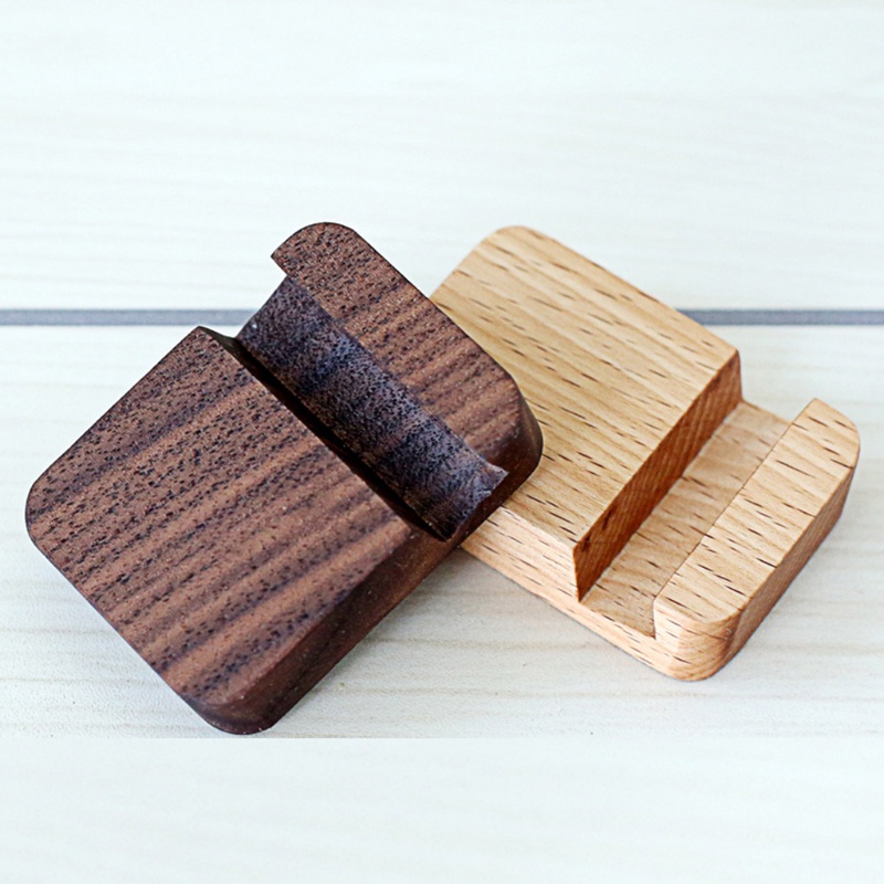 Giá Đỡ Điện Thoại / Máy Tính Bảng Bằng Gỗ Trơn Thông Dụng Cho Gia Đình
