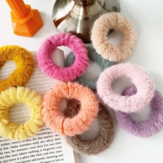☂️Chun cột tóc lông mềm,scrunchies lông nhỏ