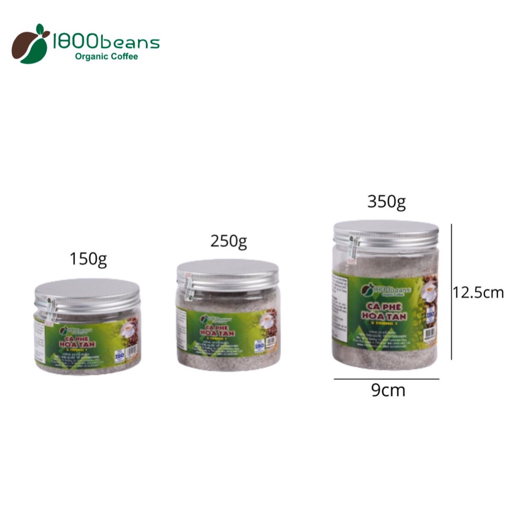350Gr Cà Phê Hoà Tan 1800Beans
