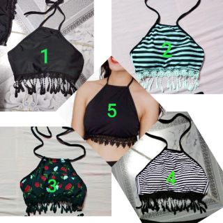 Lẻ áo bơi yếm tua rua