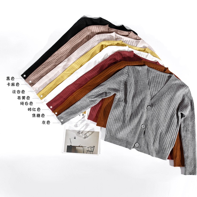 Áo len cardigan lông thỏ cổ V | BigBuy360 - bigbuy360.vn
