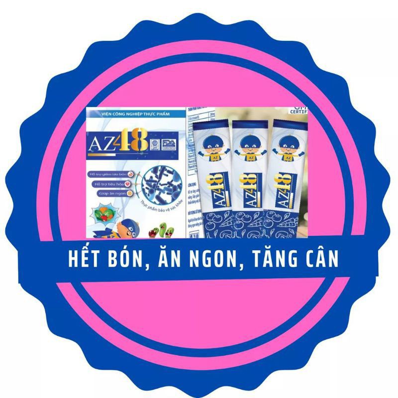 [Combo 2 Tặng 1 hộp 4 gói] Men hỗ trợ tiêu hóa AZ48 - Men tiêu hóa AZ48- Men vi sinh Az48 giúp bé hết táo bón, biếng ăn