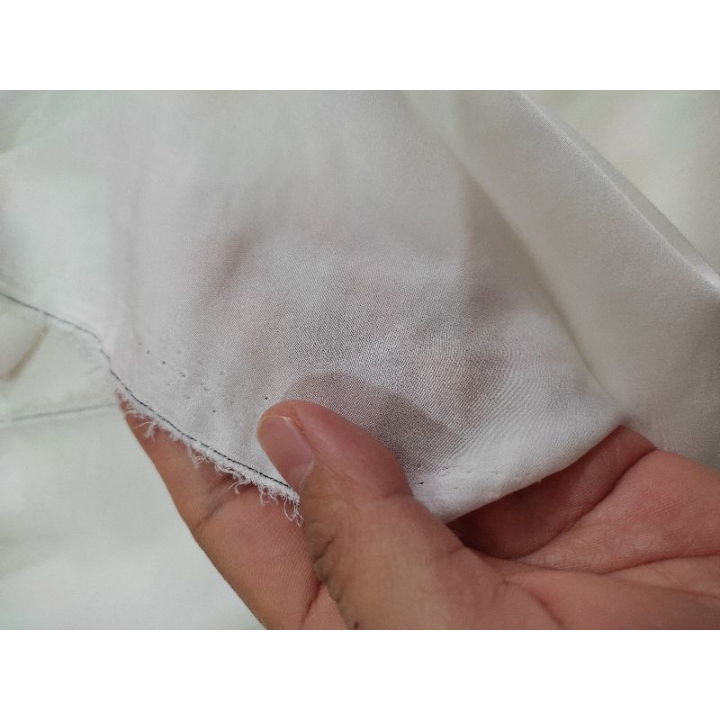 VẢI LỤA TẰM TRẮNG KEM MAY ÁO DÀI/ SƠMI/ÁO VÁY KIỂU