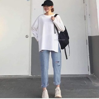 Quần baggy rách 2 vệt