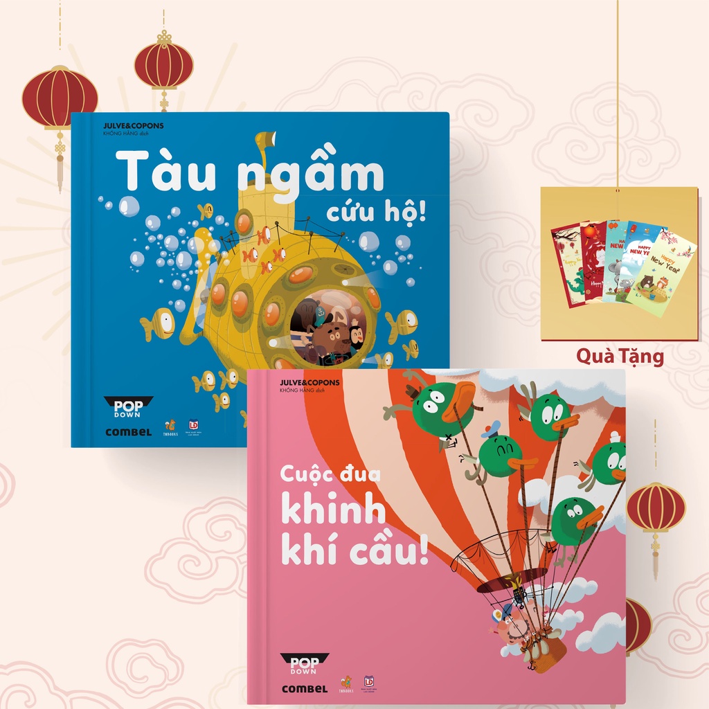 Sách - Pop-down Lật mở tương tác (Tàu ngầm cứu hộ, Cuộc đua khinh khí cầu)