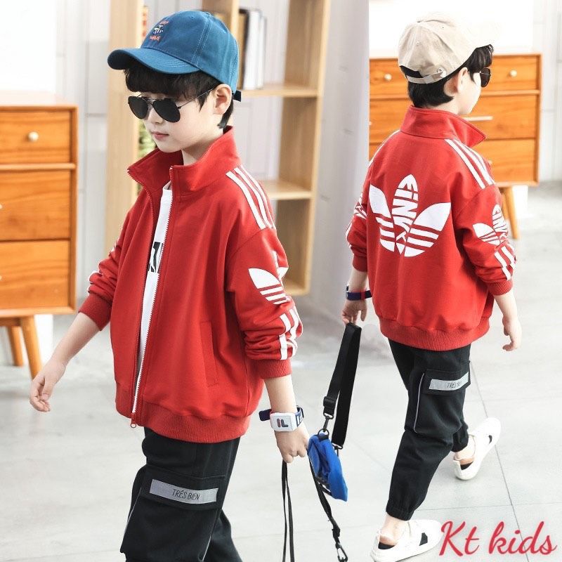 Áo khoác khoá kéo ADIDAS cho bé trai từ (20kg-48kg)