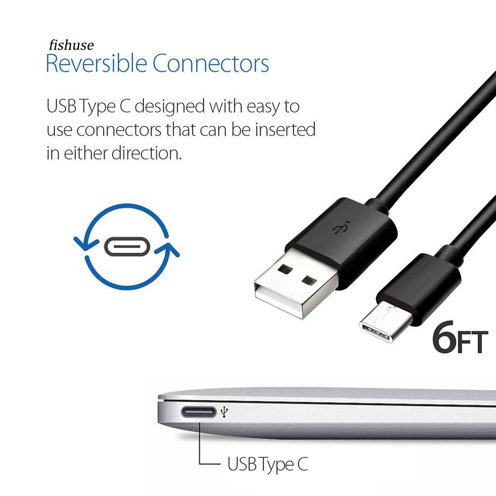 Dây cáp sạc nhanh fhue _ 2m USB Type-C cho điện thoại Huawei Samsung Galaxy HTC