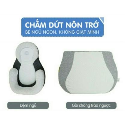 Gối chống trào ngược và đệm ngủ đúng tư thế Cho Bé CHỐNG MÉO ĐẦU Giúp Bé Ngủ Ngoan