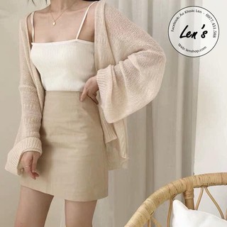 Áo Khoác Mỏng Tay Rộng, Áo Khoác Mỏng Nữ Khoác Ngoài Áo Váy