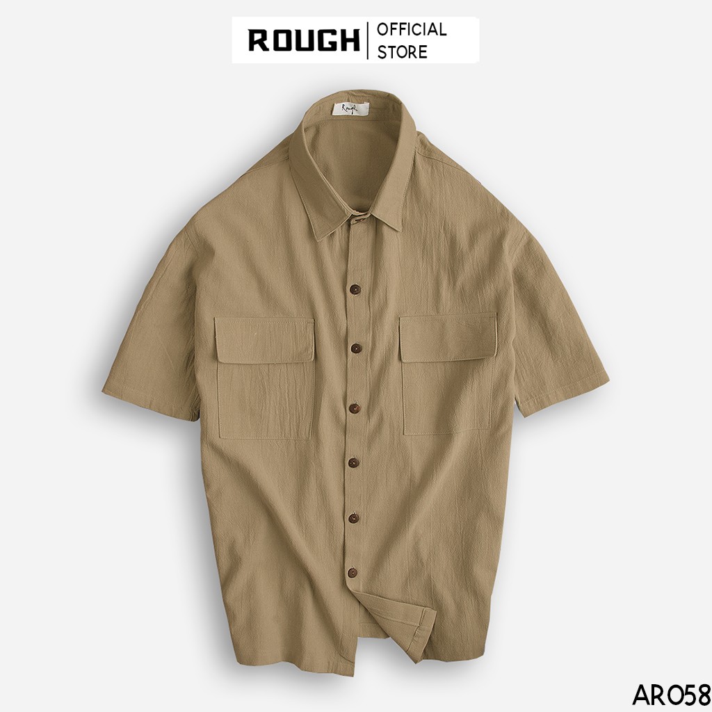 Áo Sơ Mi Ngắn Tay Nam ROUGH Chất Đũi Mềm, Mịn, Mát 5 Màu Trẻ Trung | BigBuy360 - bigbuy360.vn
