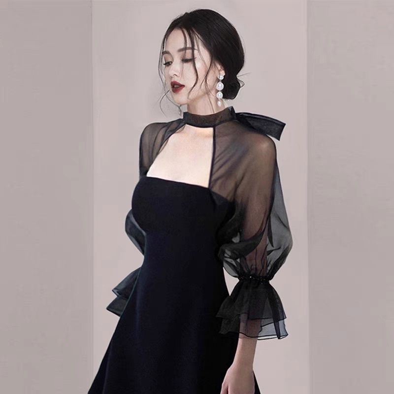 Đầm thiết kế bigsize chubby tay phồng cao cấp  AV39-0922