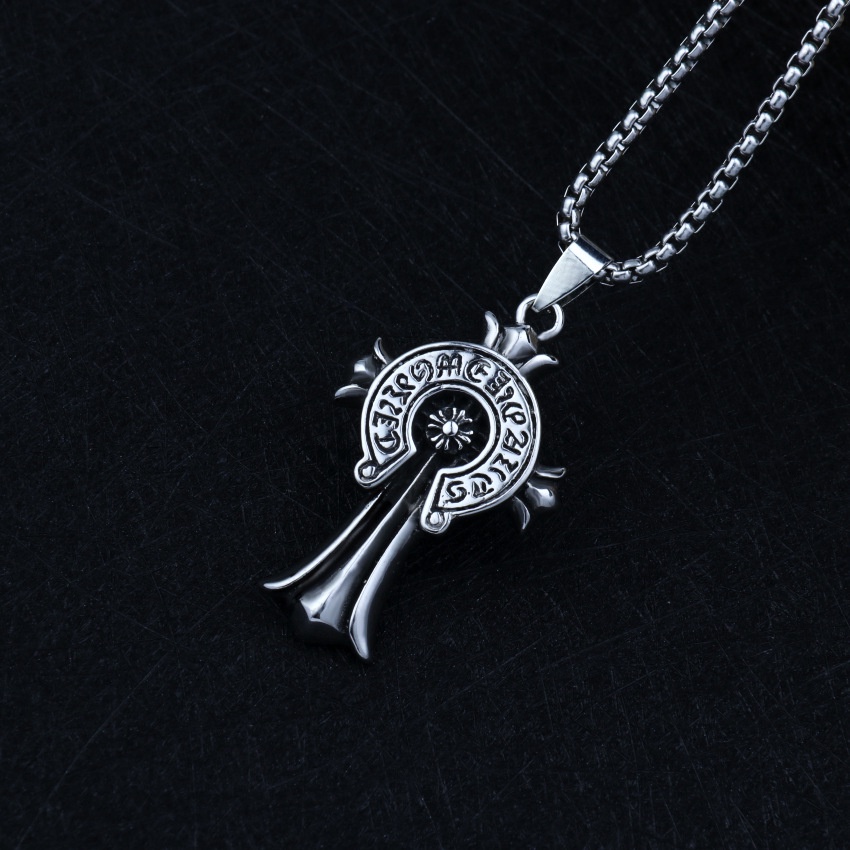Vòng Cổ Dây Chuyền Chrome Hearts Bản Tròn Dành Cho Nam Nữ