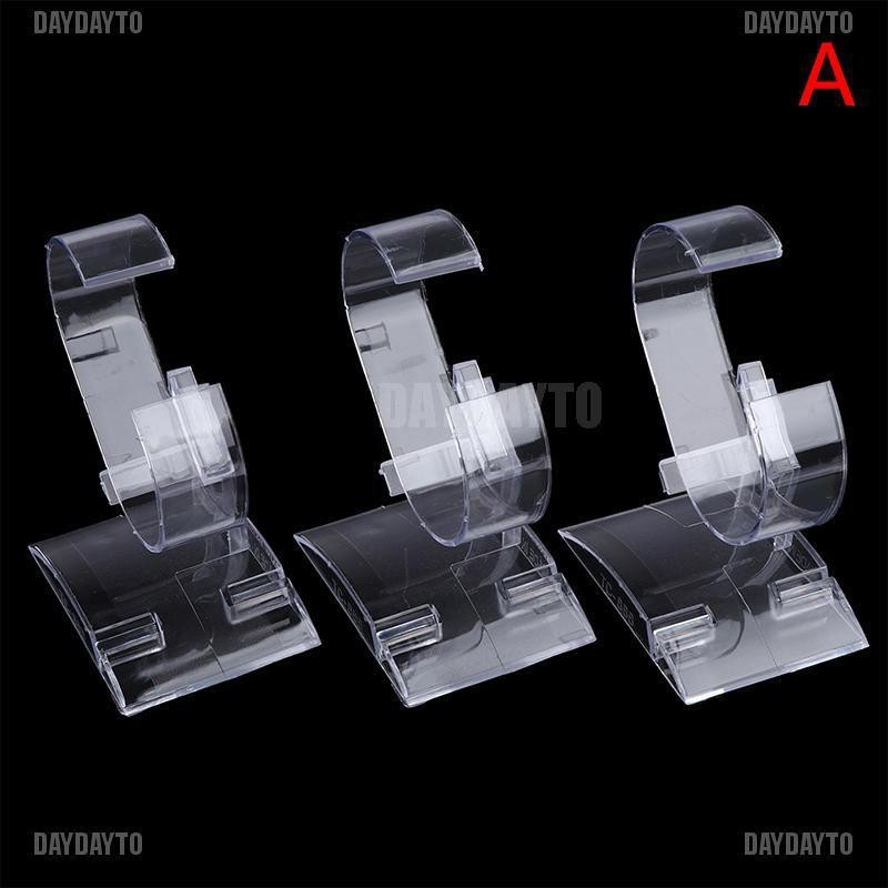 Set 3 giá giữ trưng bày đồng hồ acrylic trong suốt tiện lợi