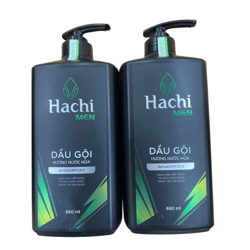 Dầu gội đầu Hachi Men hương nước hoa 650ml sạch gàu hết ngứa da đầu chắc khỏe ngăn gãy rụng - Dầu gội nam [chính hãng]