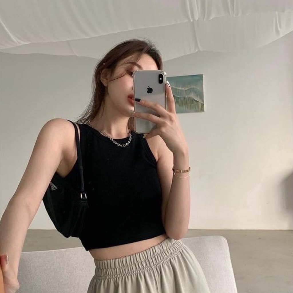 Áo ba lỗ chất thun tăm co dãn nhà HM Aut