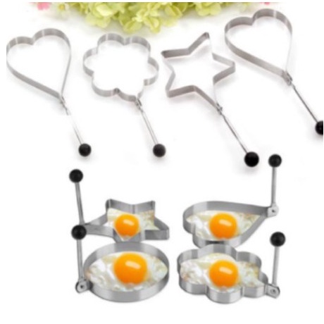 Khuôn Tạo Hình Chiên Trứng Bằng Inox - Khuôn Làm Bánh Inox Siêu Xinh