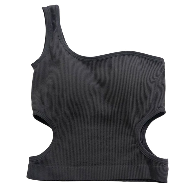 Yoi Áo Crop Top Lệch Vai Có Đệm Mút Cắt Eo Gợi Cảm Cho Nữ Ve