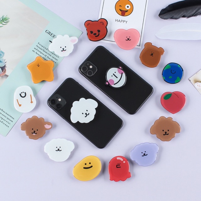 POPSOCKET Cartoon Nhựa Cao Cấp, Giá đỡ điện thoại GRIPTOK