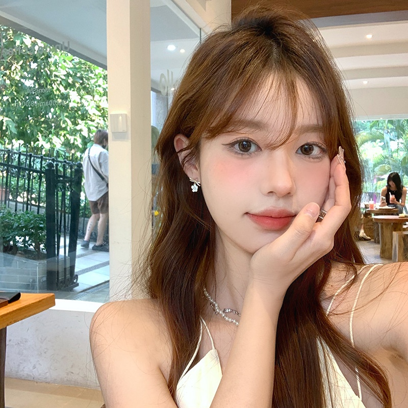 Bông Tai Hình Hoa Phối Nơ Sang Trọng Thời Trang Cho Nữ 2022