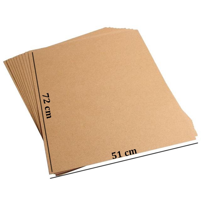 51x72cm Combo 200 tờ Giấy kraft, giấy xi măng gói hàng không mùi, dai, bền màu 2Tprint